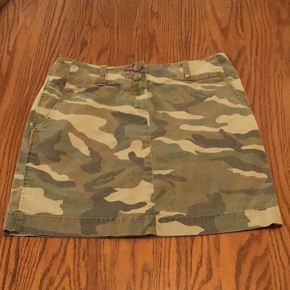 INC Camouflage Mini Skirt